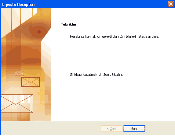 Outlook 2003 E-Posta Hesap Ayarlar�