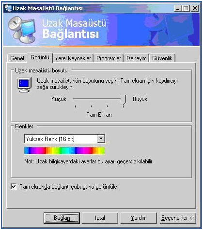 windows uzaktan eri�im