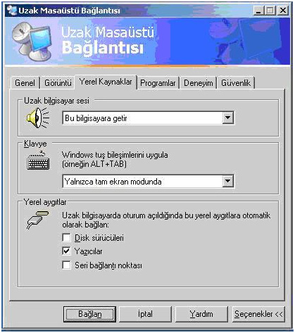 windows uzaktan eri�im
