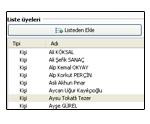 Da��t�m Listeleri
